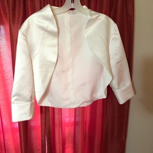 Satin jacket wedding